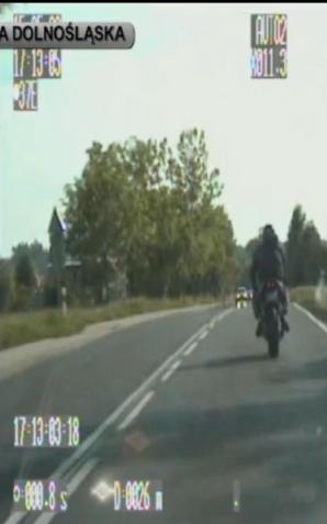 Z sądowym zakazem pędził motocyklem 161 km/h
